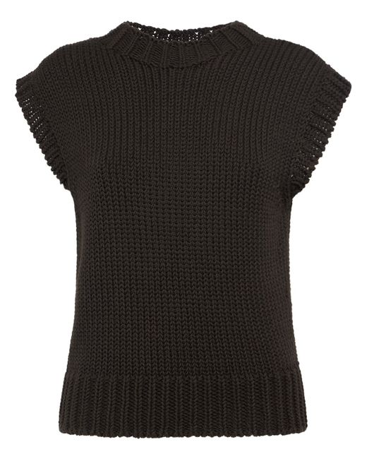 Lemaire Chunky Cotton Sleeveless Sweater