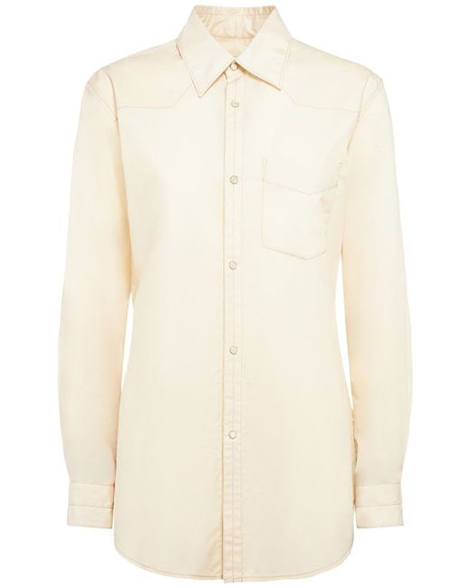 Lemaire Western Cotton Fitted Shirt