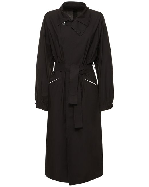 Yohji Yamamoto Cotton Midi Trench Coat