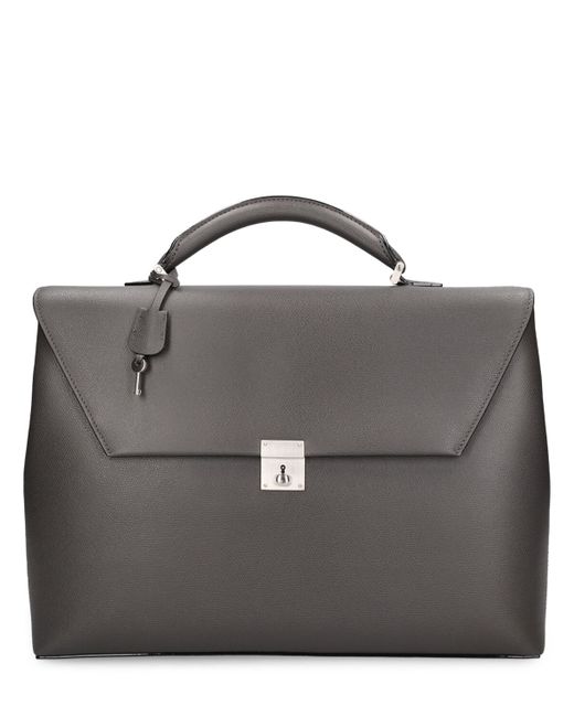 Valextra Avietta Leather Briefcase