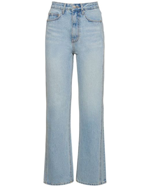 Dunst Linear High Rise Straight Jeans