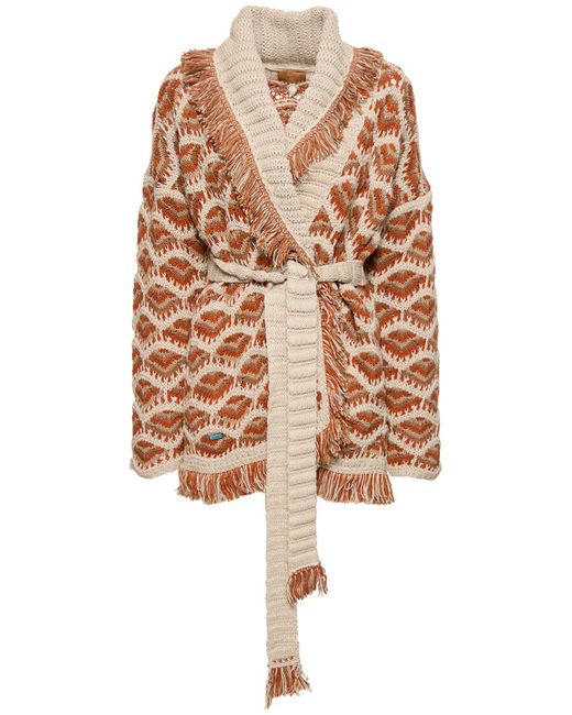 Alanui Hawa Mahal Knit Cotton Linen Cardigan