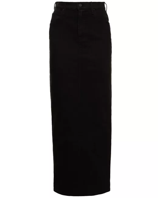 Mother The Flagpole Stretch Cotton Midi Skirt