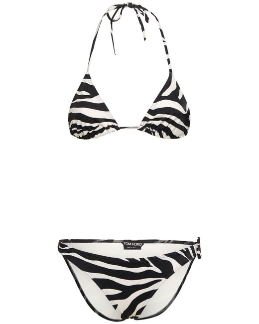 Tom Ford Printed Triangle Bikini Set