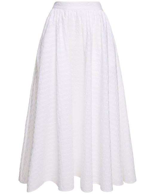 Msgm Cotton Midi Skirt
