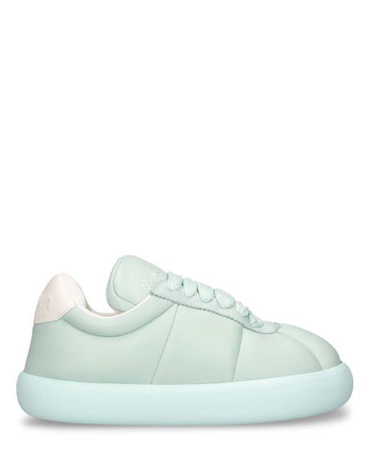 Marni Puffy Soft Leather Low Top Sneakers