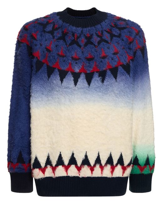 Sacai Jacquard Knit Sweater