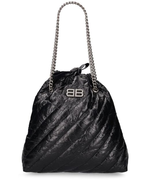 Balenciaga Medium Crush Quilted Leather Tote Bag