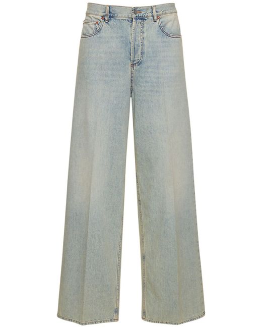 Valentino V Detail Denim Loose Jeans