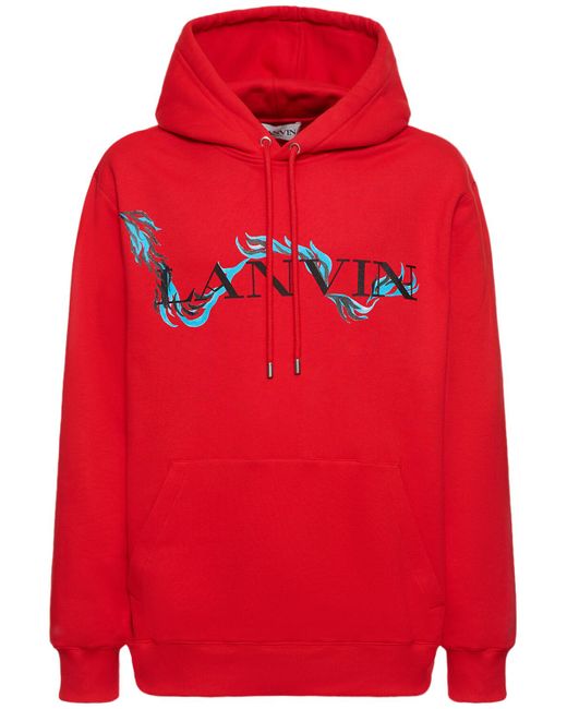 Lanvin Chinese New Year Oversized Cotton Hoodie