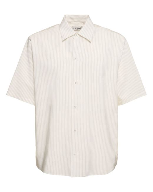 Lanvin Striped Silk Cotton Shirt