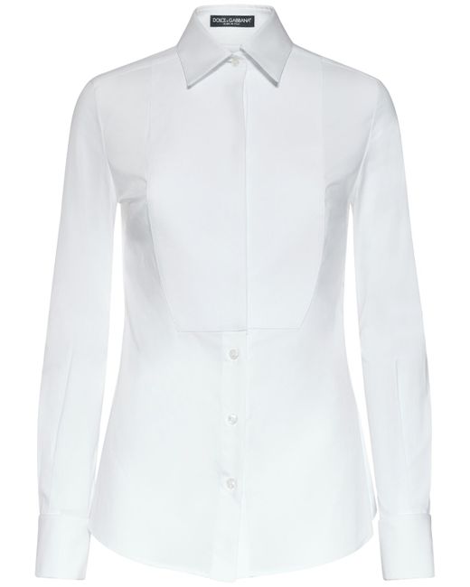 Dolce & Gabbana Stretch Cotton Poplin Shirt