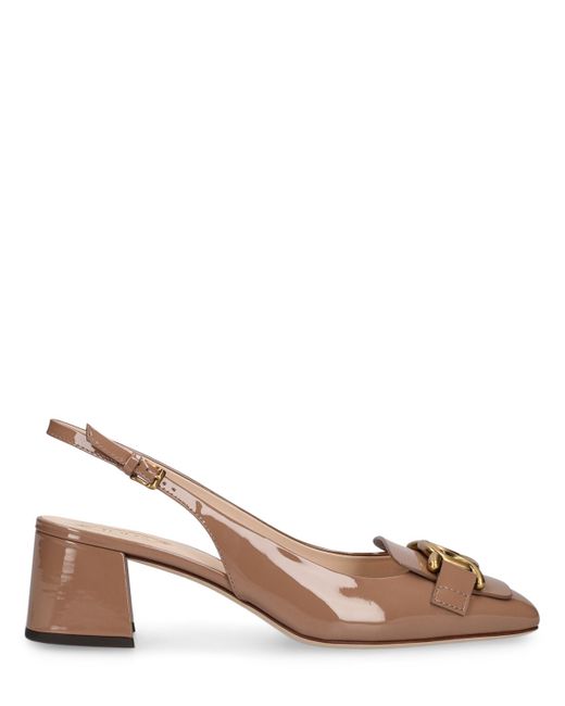 Tod's Patent Leather Slingback Pumps