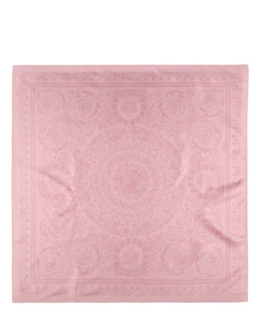Versace Printed Silk Twill Scarf
