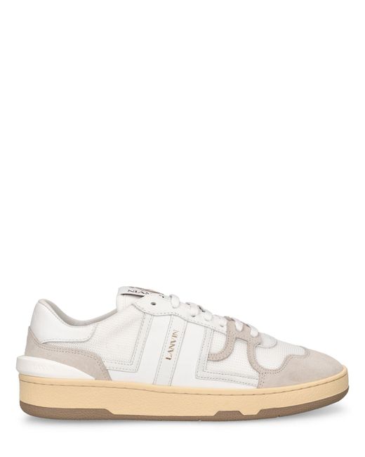 Lanvin 10mm Clay Poly Leather Sneakers