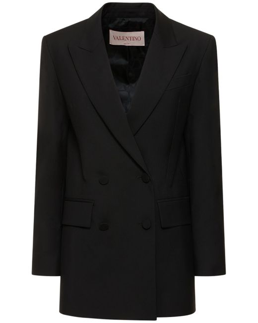 Valentino Wool Mohair Double Breasted Jacket