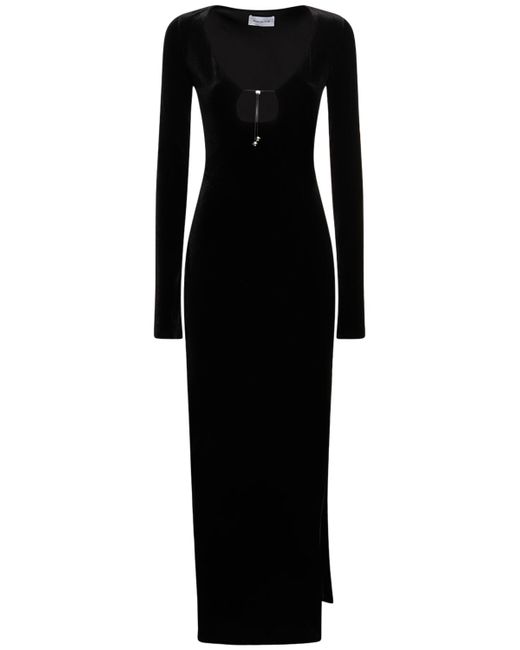 16Arlington Solaria Velvet Midi Dress