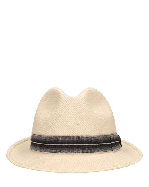 Borsalino Trilby Straw Panama Hat