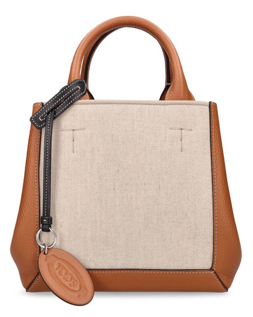 Tod's Small Canvas Tote Bag