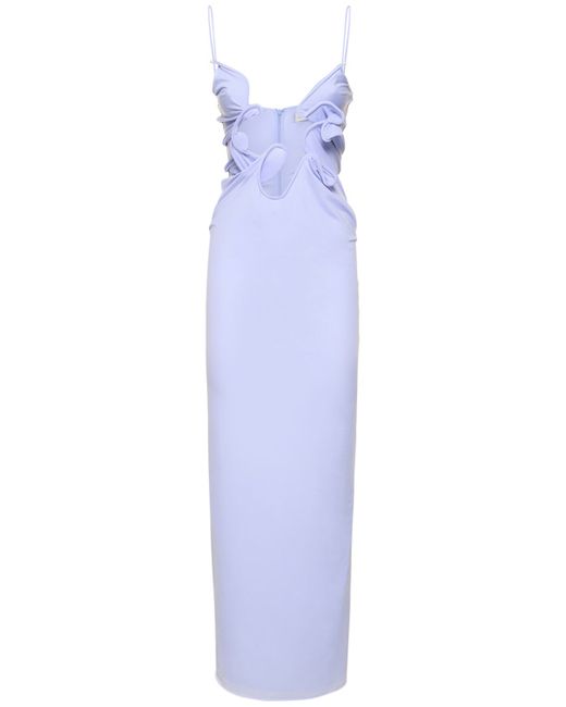 Christopher Esber Molded Venus Embellished Long Dress