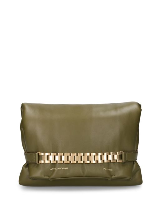 Victoria Beckham Puffy Chain Leather Shoulder Bag