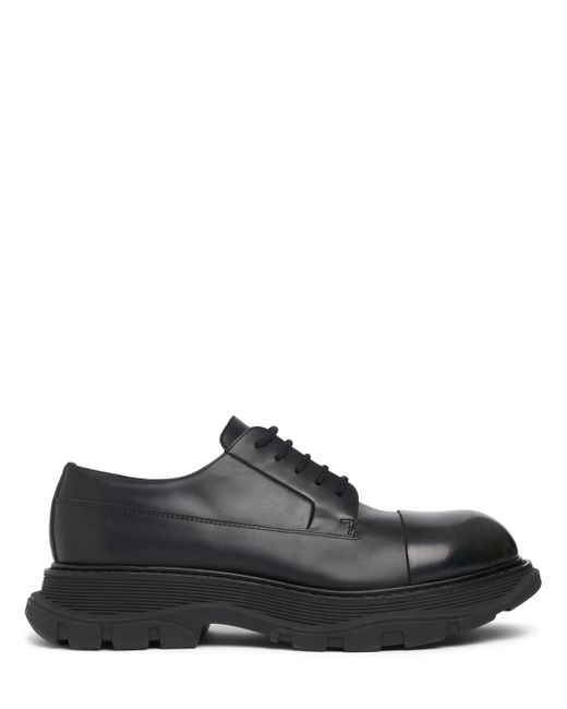 Alexander McQueen Tread Leather Lace-up Shoes