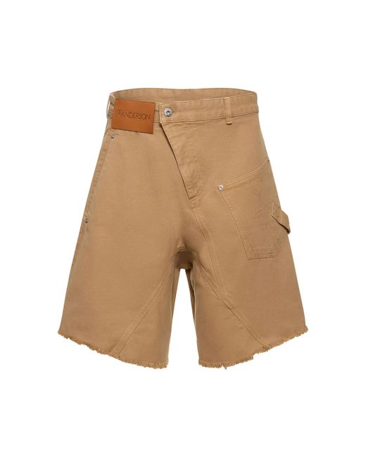 J.W.Anderson Twisted Cotton Workwear Shorts