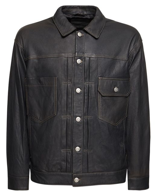 Giorgio Brato Nabuk Leather Jacket