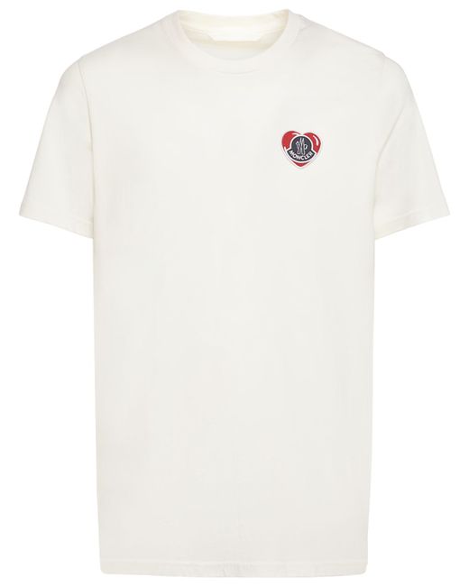 Moncler Logo Patch Cotton Jersey T-shirt