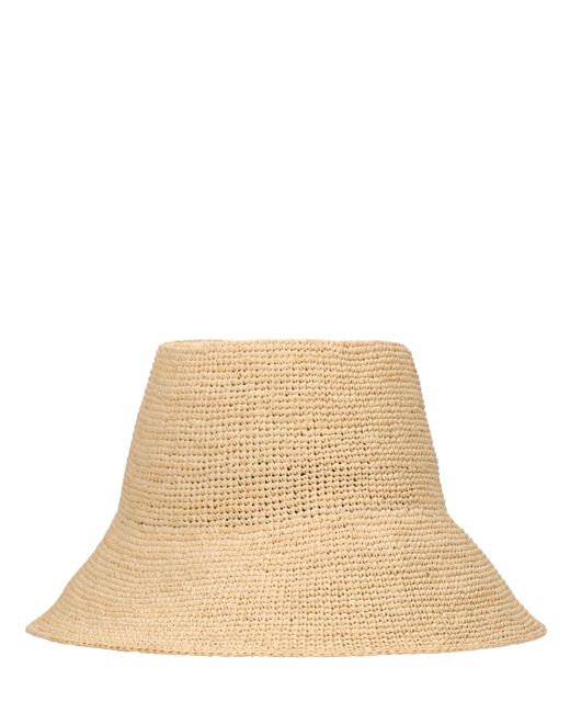 Janessa Leone Felix Raffia Straw Bucket Hat