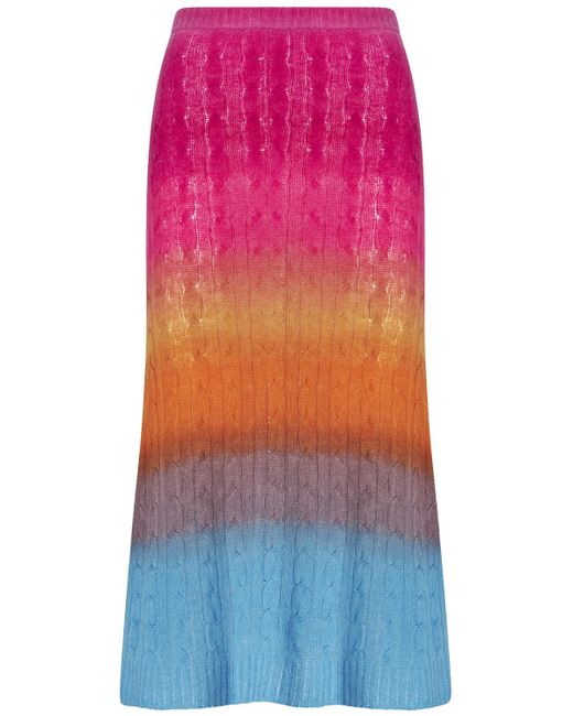 Etro Wool Knit Midi Skirt