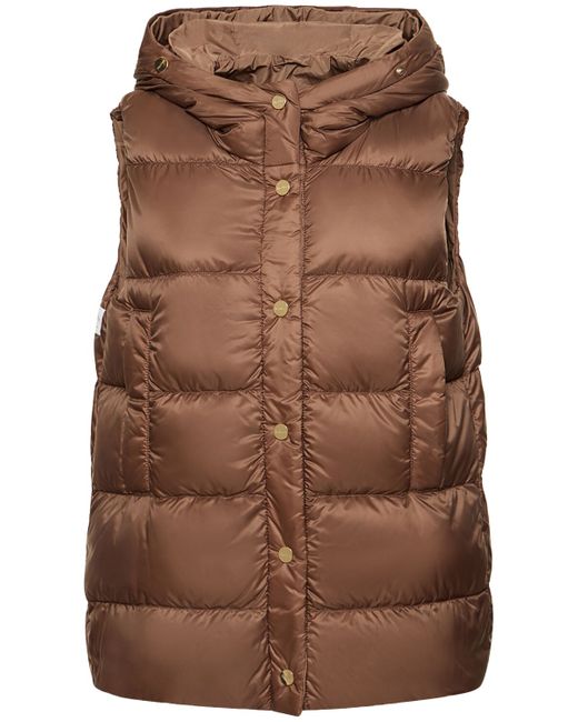 Max Mara Jsoft Reversible Quilted Down Vest