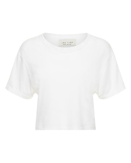 Les Tien Crop Cotton T-shirt