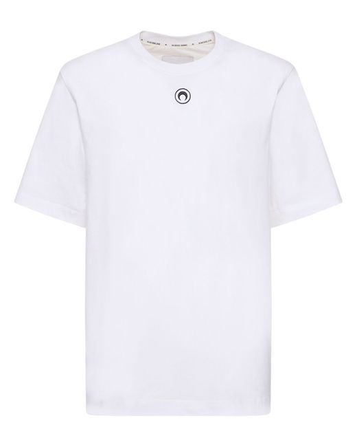 Marine Serre Logo Organic Cotton Jersey T-shirt