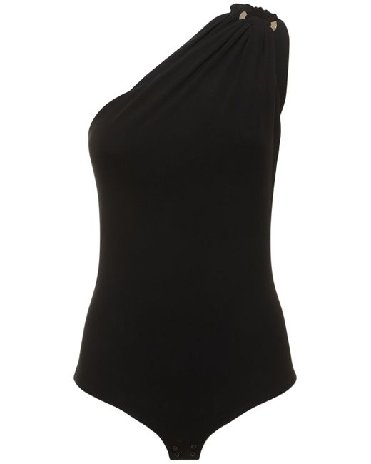 Michael Kors Collection Matte Jersey One-shoulder Bodysuit