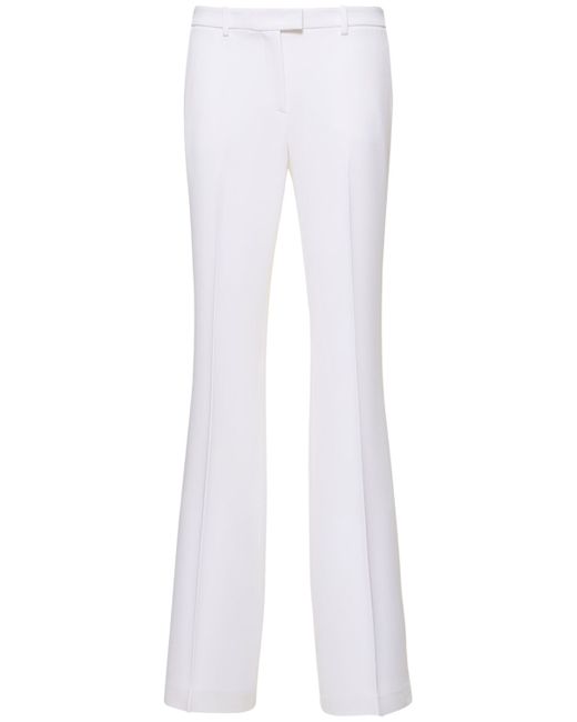 Michael Kors Collection Haylee Mid Rise Crepe Flared Pants