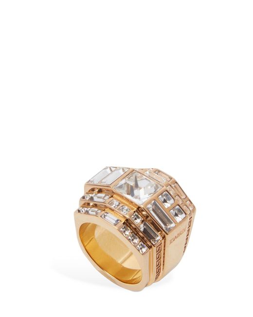 Versace Crystal Thick Ring