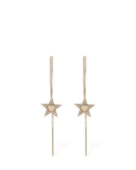 Versace Star Crystal Medusa Earrings