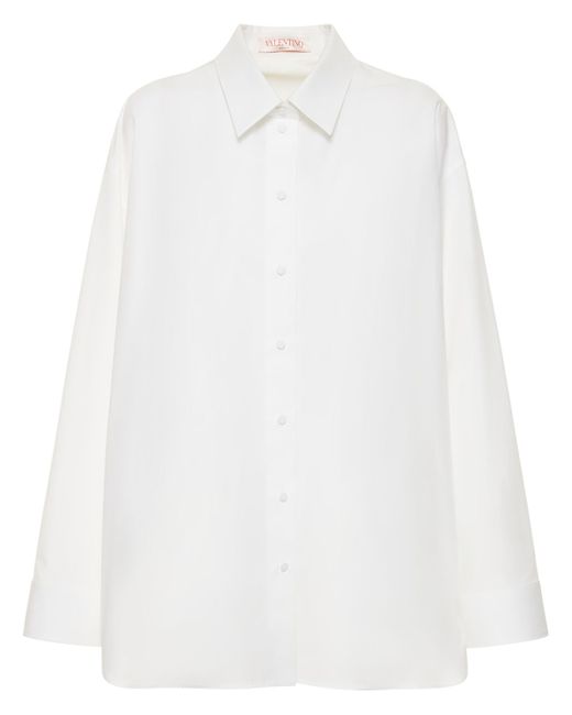 Valentino Cotton Poplin Mini Shirt Dress