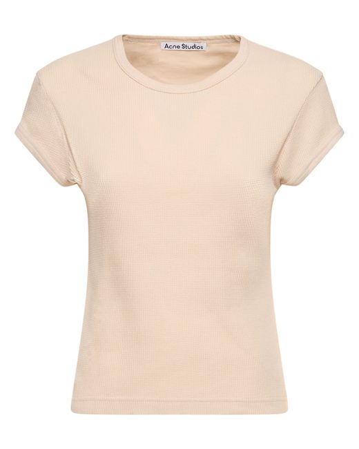 Acne Studios Cotton Jersey Short Sleeve T-shirt