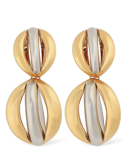 Saint Laurent Mandarine Brass Earrings