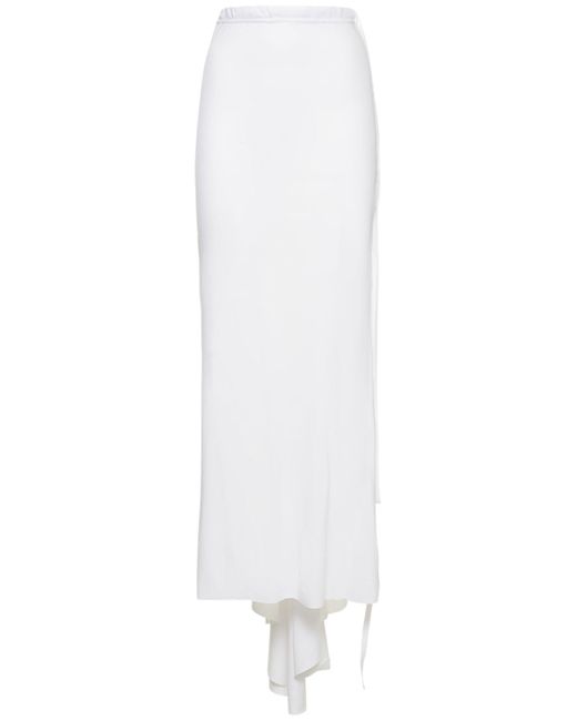 Ann Demeulemeester Vittoria Cotton Jersey Long Flared Skirt