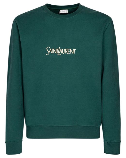 Saint Laurent Logo Cotton Sweater