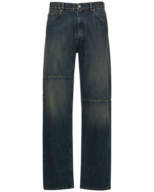 Mm6 Maison Margiela Straight Cotton Denim Jeans