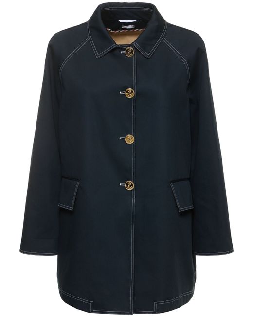 Thom Browne Cotton Mackintosh Short Coat