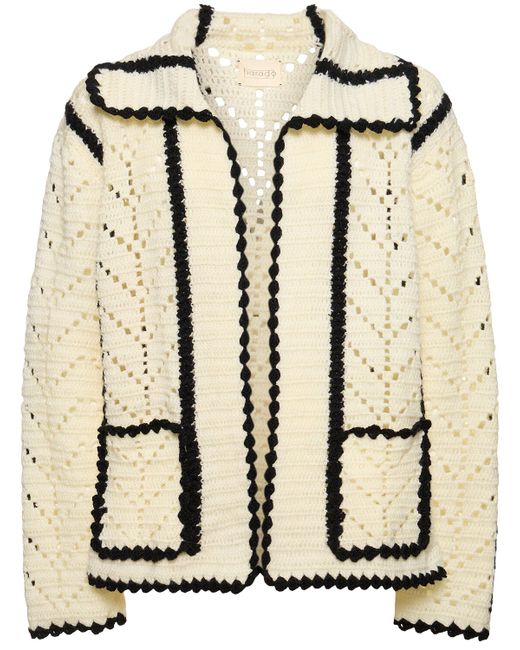 Harago Crochet Wool Jacket