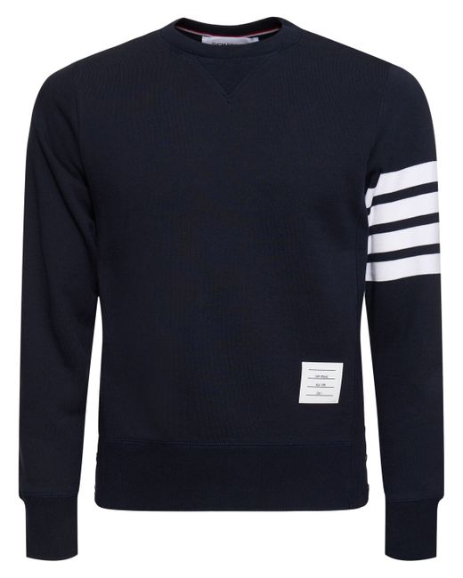 Thom Browne Cotton Jersey Sweatshirt W Stripes