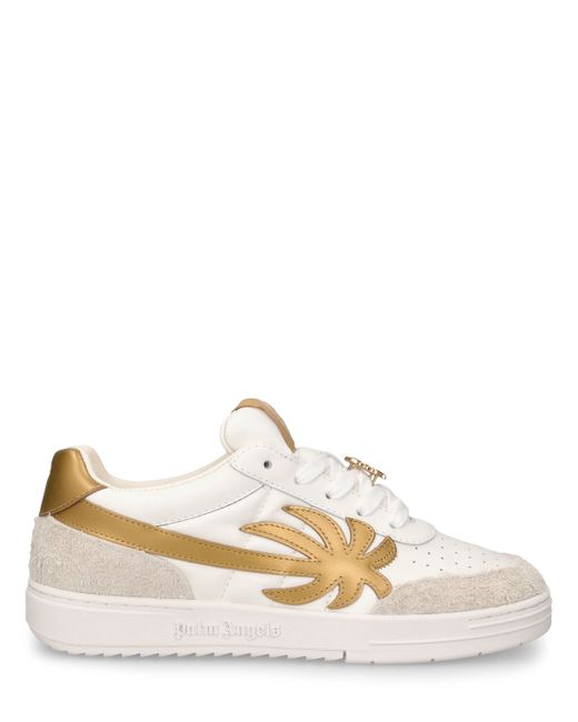 Palm Angels Palm Beach University Leather Sneakers