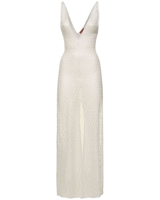 Missoni Sequined V-neck Long Dress