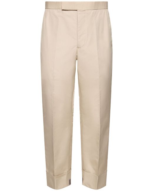 Thom Browne Cotton Blend Backstrap Pants